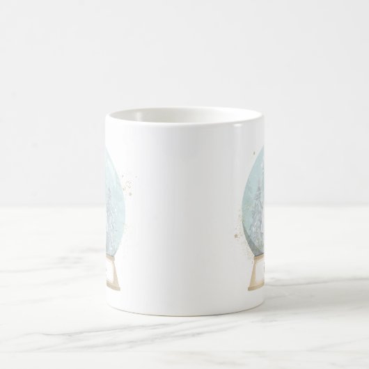 Individuelle Name Penguin Weihnachten Kaffeetasse (Mittel)