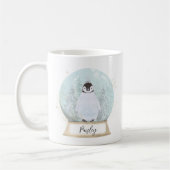 Individuelle Name Penguin Weihnachten Kaffeetasse (Links)
