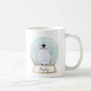 Individuelle Name Penguin Weihnachten Kaffeetasse