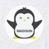 Individuelle Name Penguins Etiketten (Design 1)