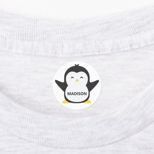 Individuelle Name Penguins Etiketten (Befestigt)