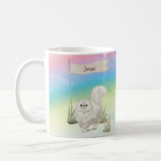 Individuelle Name Persian Cat Pet Kaffeetasse (Links)