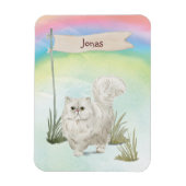 Individuelle Name Persian Cat Pet Magnet (Vertikal)
