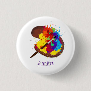 Individuelle Name Personalisiert Artist Maler Art Button