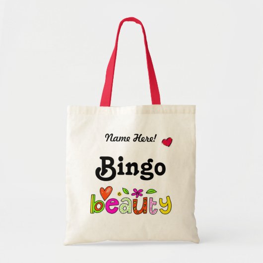 Individuelle Name Personalisiert Beautiful Bingo P Tragetasche (Vorne)