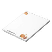 Individuelle Name Personalisiert Fall Pumpkins Not Notizblock (Rotiert)