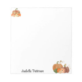 Individuelle Name Personalisiert Fall Pumpkins Not Notizblock