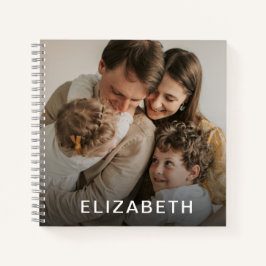 individuelle Name personalisiert Foto Notebook Notizblock