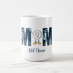 Individuelle Name Personalisiert Funny Golf Mama Kaffeetasse