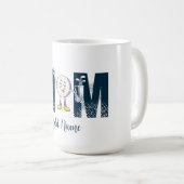 Individuelle Name Personalisiert Funny Golf Mama Kaffeetasse (VorderseiteRechts)