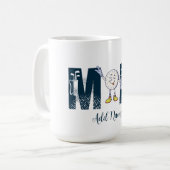 Individuelle Name Personalisiert Funny Golf Mama Kaffeetasse (Vorderseite Links)