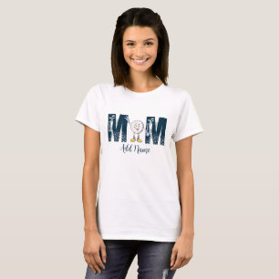 Individuelle Name Personalisiert Funny Golf Mama T-Shirt