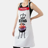 Individuelle Name Personalisiert Funny King of the Schürze (InSitu)