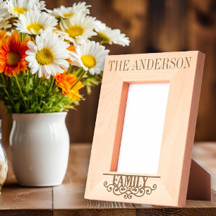 Individuelle Name Personalisiert Geätzte Rahmen