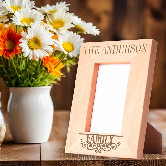 Individuelle Name Personalisiert Geätzte Rahmen