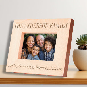 Individuelle Name Personalisiert Geätzte Rahmen