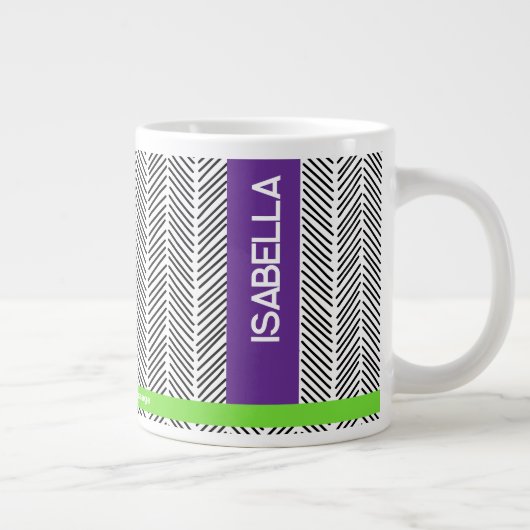 Individuelle Name | Personalisiert Jumbo-Tasse (Rechts)