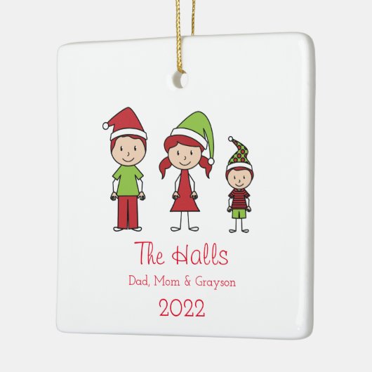 Individuelle Name Personalisiert Keramik Keramikornament (Links)