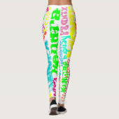 Individuelle Name personalisiert Leggings (Rückseite)