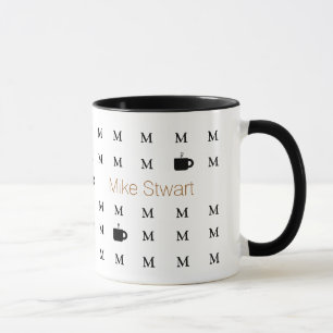 individuelle Name personalisiert modern Tasse