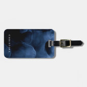Individuelle Name Personalisiert Navy Blue Moderne Gepäckanhänger (Vorderseite horizontal)