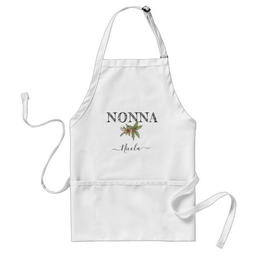 Individuelle Name Personalisiert Nonna Schürze mit (Vorne)