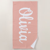 Individuelle Name Personalisiert Pool Geburtstagsf Strandtuch (Vorderseite)