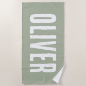 Individuelle Name Personalisiert Pool Geburtstagsf Strandtuch (Vorderseite)