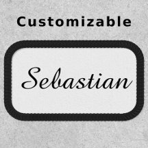 Individuelle Name Personalisiert Rechteckig