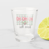 individuelle Name Personalisiert Weihnachtsglas Schnapsglas (Rückseite)