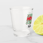 individuelle Name Personalisiert Weihnachtsglas Schnapsglas (Links)