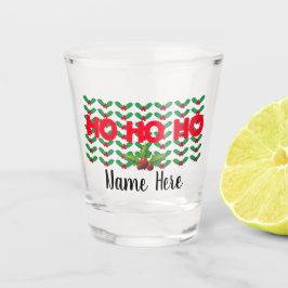 individuelle Name Personalisiert Weihnachtsglas Schnapsglas