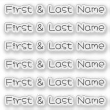 INDIVIDUELLE NAME — Personalisierte Etikettenpacku