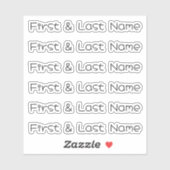 INDIVIDUELLE NAME — Personalisierte Etikettenpacku Aufkleber (Blatt)