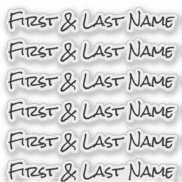 INDIVIDUELLE NAME — Personalisierte Etikettenpacku Aufkleber