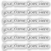 INDIVIDUELLE NAME — Personalisierte Etikettenpacku Aufkleber (Vorderseite)
