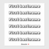 INDIVIDUELLE NAME — Personalisierte Etikettenpacku Aufkleber (Blatt)