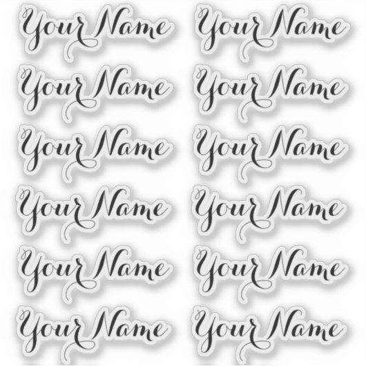 INDIVIDUELLE NAME — Personalisierte Etikettenpacku Aufkleber (Vorderseite)