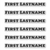 INDIVIDUELLE NAME — Personalisierte Etikettenpacku Aufkleber (Vorderseite)