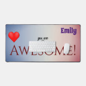 Individuelle Name Personalisierte Schreibtischmatt Schreibtischunterlage (Tastatur & Maus)