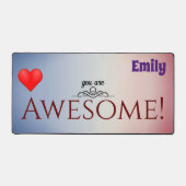 Individuelle Name Personalisierte Schreibtischmatt Schreibtischunterlage (Vorderseite)