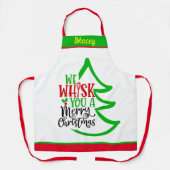 Individuelle Name Personalisierte Weihnachtsgesche Schürze (Vorderseite)