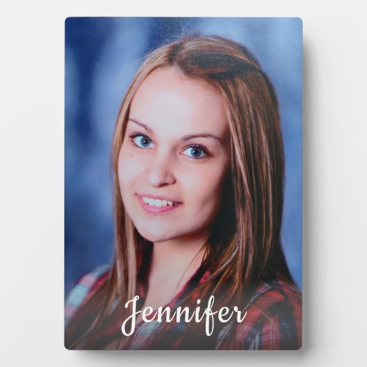 Individuelle Name Personalisiertes Foto Fotoplatte (Vorderseite)