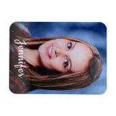 Individuelle Name Personalisiertes Foto Magnet (Horizontal)