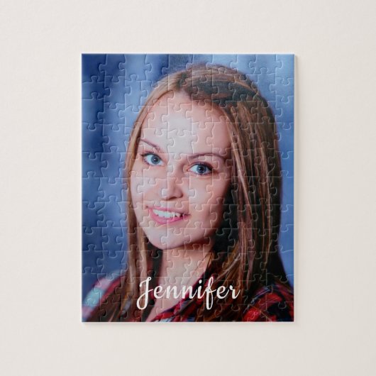 Individuelle Name Personalisiertes Foto Puzzle (Vertikal)