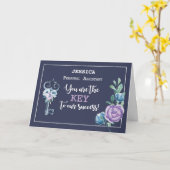 Individuelle Name Persönliche Assistenz Admin Pro  Karte (Gelbe Blume)