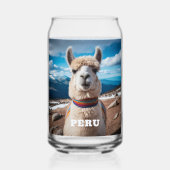 Individuelle Name Peru Llama Dosenglas (Vorderseite)