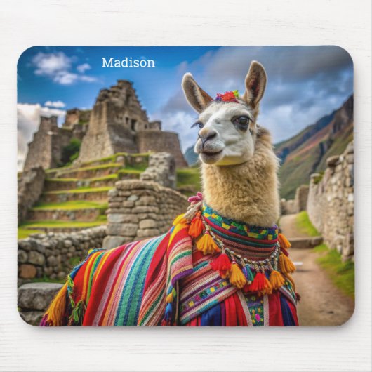 Individuelle Name Peru Llama Mousepad (Vorne)