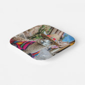 Individuelle Name Peru Llama Pappteller (Gewinkelt)