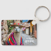 Individuelle Name Peru Llama Schlüsselanhänger (Vorderseite)